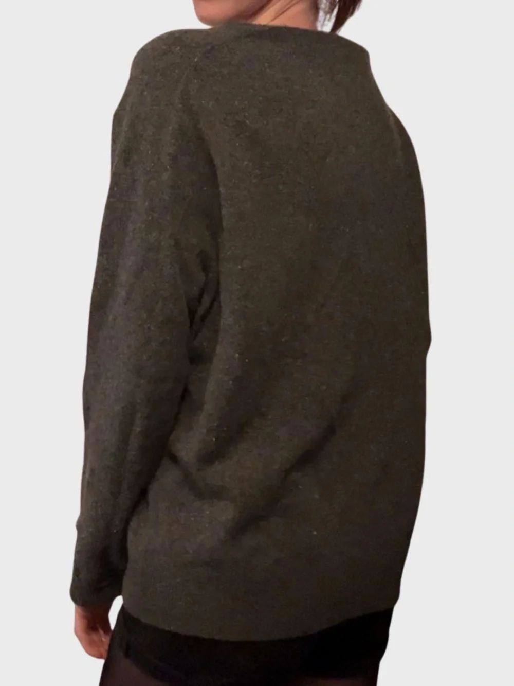 Grey J.Crew Merino Wool-Blend Sweater - Size Large